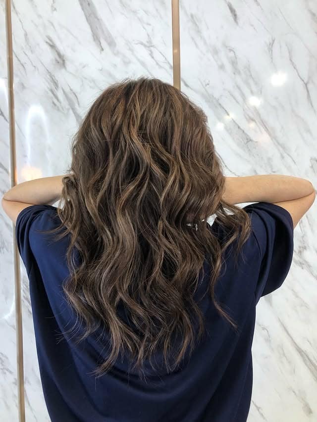 15. Natural Ash Brown Textured Waves - Ash Brown Hair Color