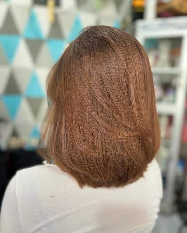 21. Smooth Ash Brown Blunt Bob - Ash Brown Hair Color