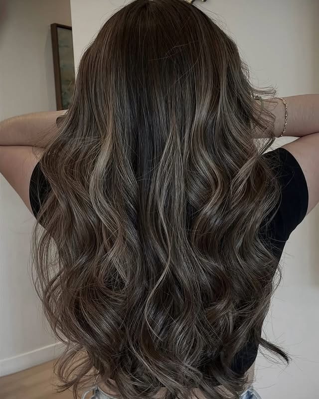 8. Dimensional Medium Brown with Face-Framing Layers - Medium Brown Hair with Highlights