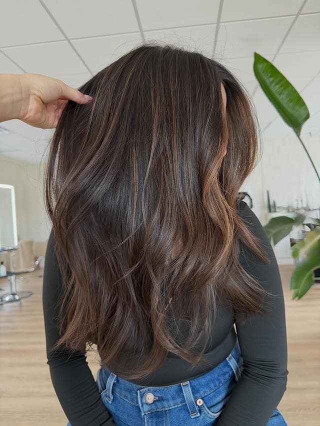 11. Soft Long Layers with Natural Brown Highlights - Medium Brown Hair with Highlights
