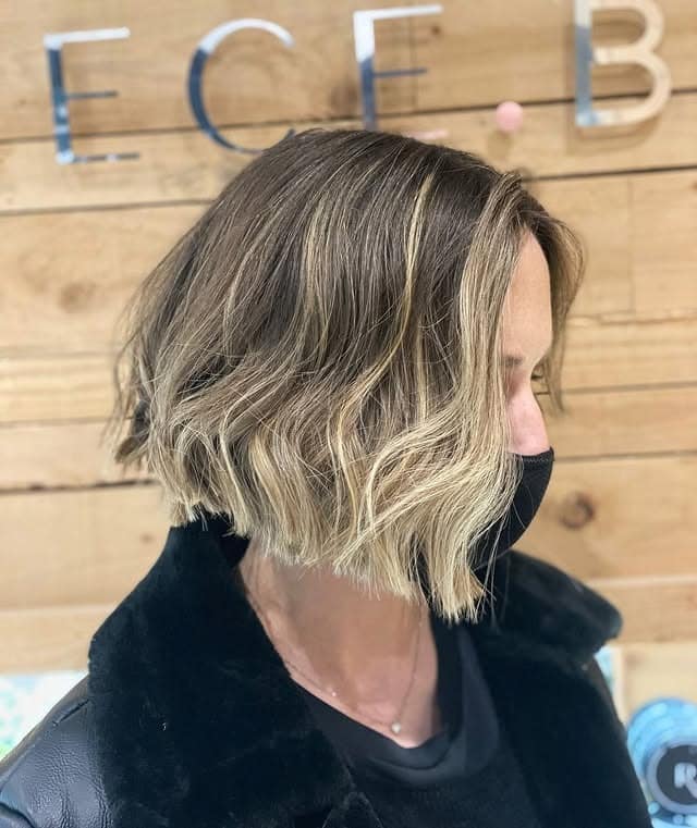 3. Cool Ash Blonde Wavy Bob with Shadowed Roots - Wavy Bob Hair