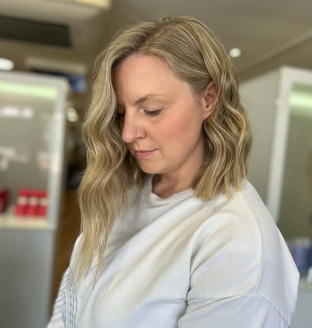 8. Asymmetrical Shoulder-Length Cut with Natural Gray Blend - Asymmetrical Hairstyles