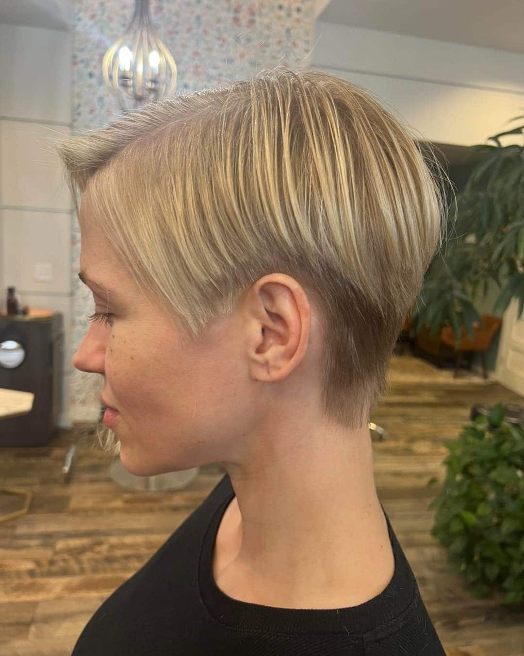 20. Short Asymmetrical Pixie Bob in Light Ash Blonde - Asymmetrical Hairstyles
