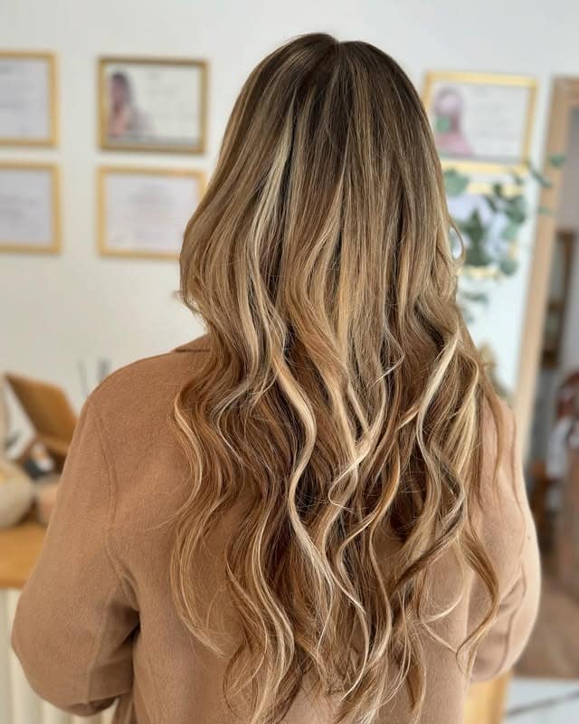1. Soft Brunette to Honey Ombre Waves - Ombre Hair Color