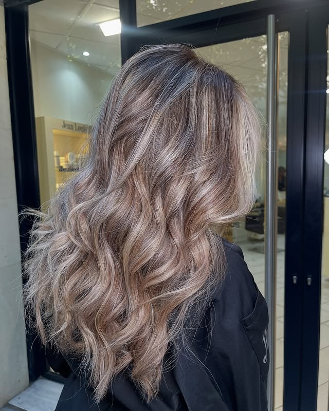 10. Mushroom Brown to Soft Ash Ombre Waves - Ombre Hair Color