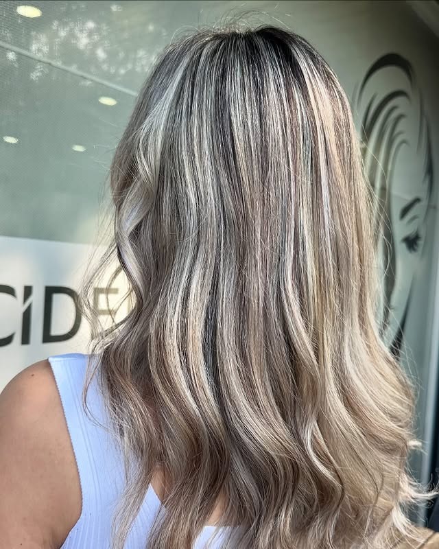 11. Cool Ash Blonde Ombre Waves - Ombre Hair Color
