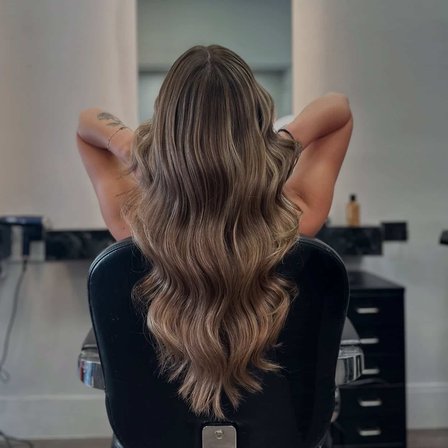 18. Mushroom Brown Ombre with Loose Waves - Ombre Hair Color