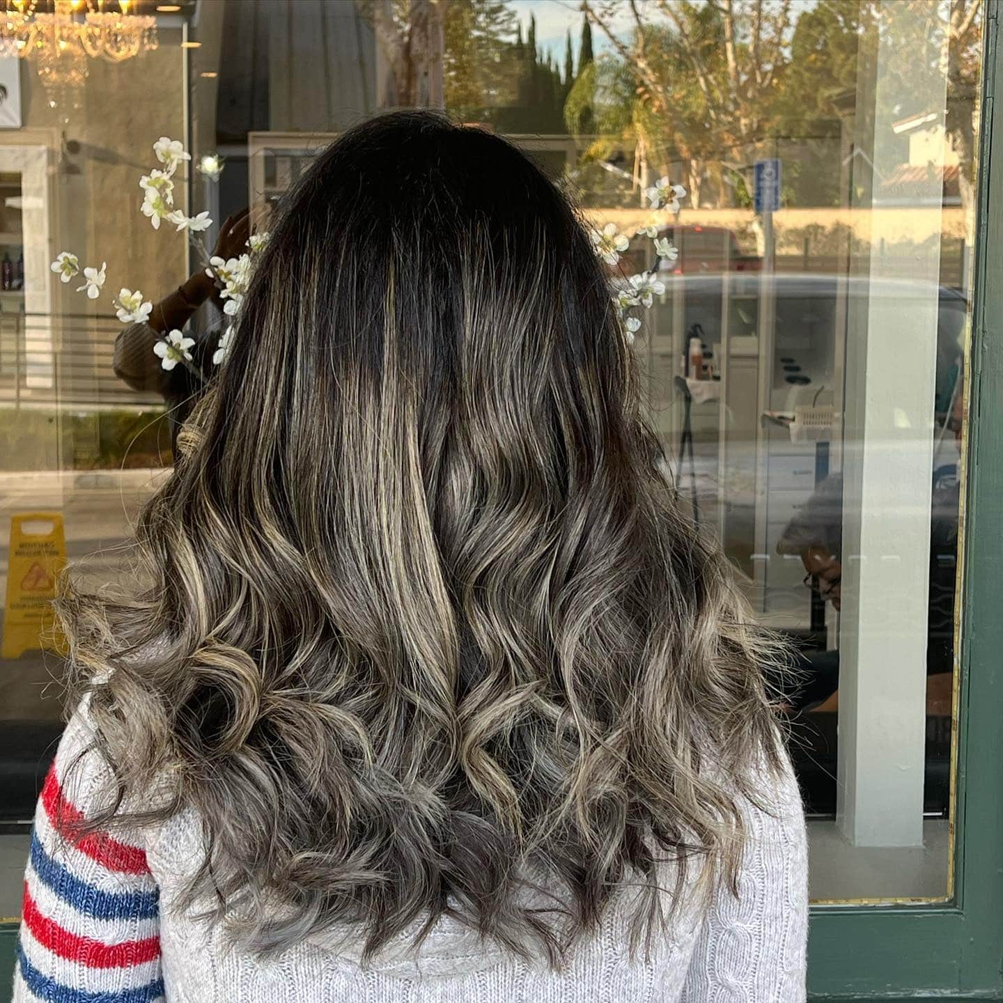 11. Smoky Ash Brown with Soft Waves - Highlights Hair Color