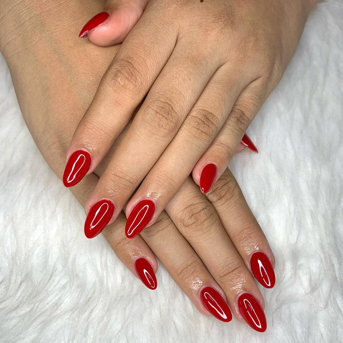 19. Blush French Palm Almond Nails - palm tree nail ideas