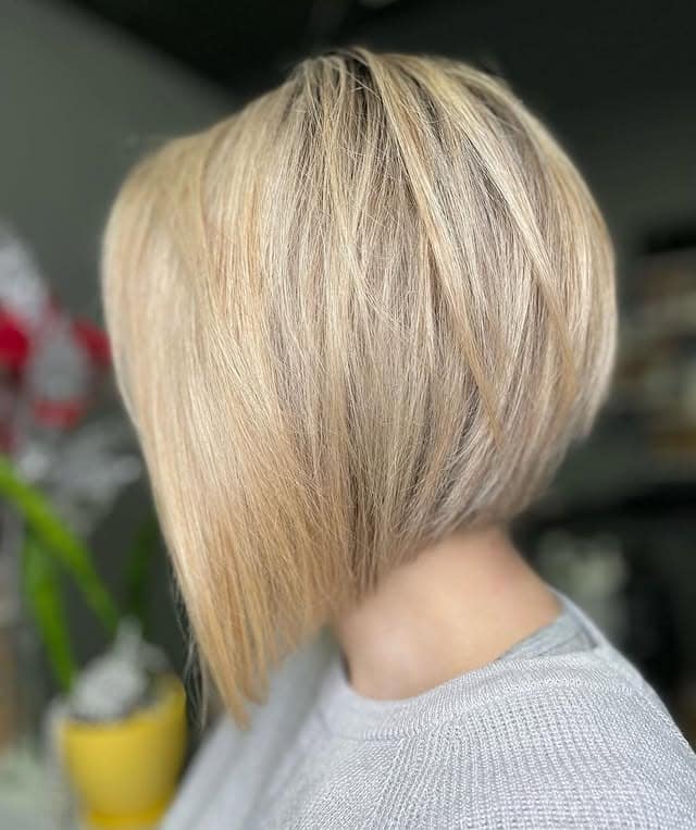 2. Soft Blonde Graduated A-Line Bob - A-Line Bob Haircut