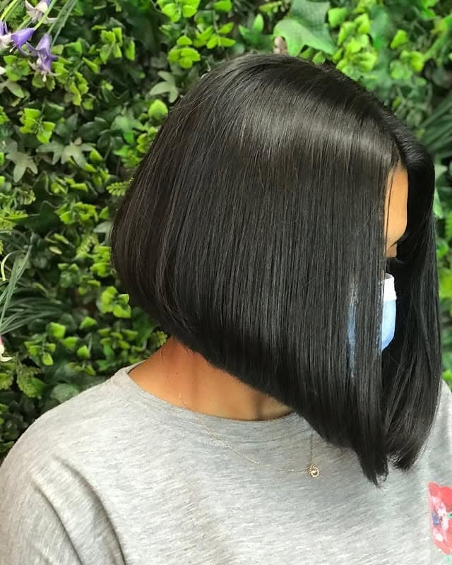 7. Deep Espresso Angled A-Line Bob - A-Line Bob Haircut