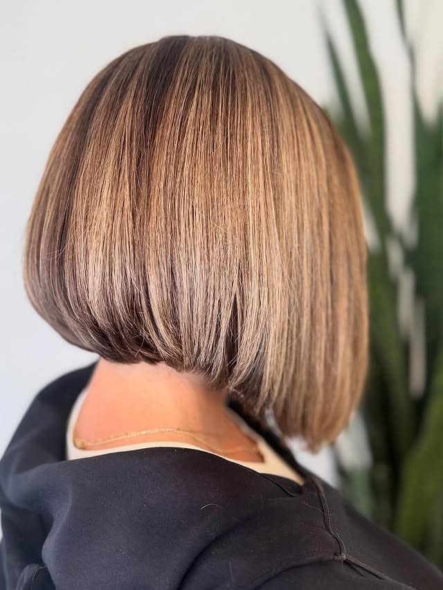 22. Soft Bronde Rounded A-Line Bob - A-Line Bob Haircut