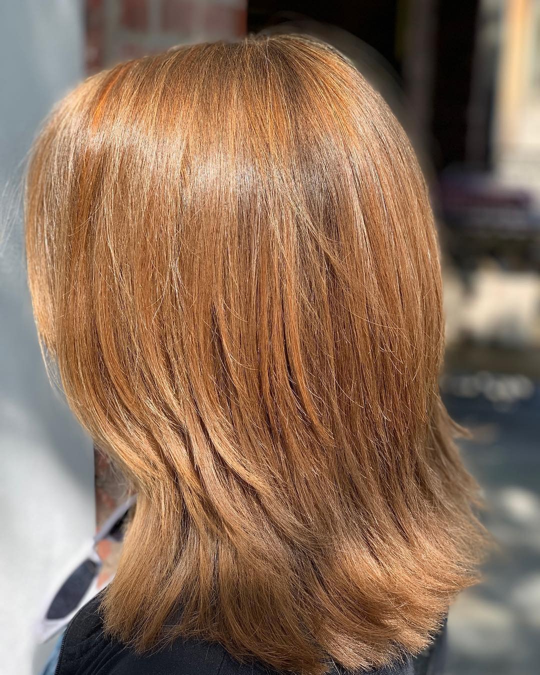 5. Shoulder-Length Shag in Warm Caramel Brown - Shoulder Length Hair