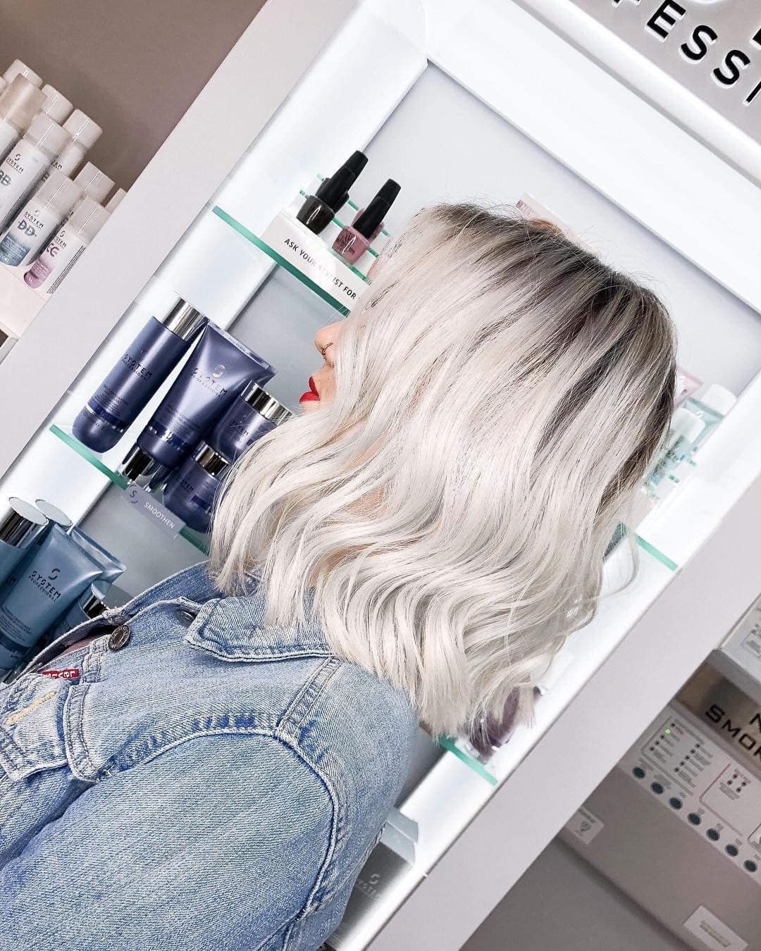 10. Polished Shoulder Cut with Golden Light Brown - Shoulder Length Hair