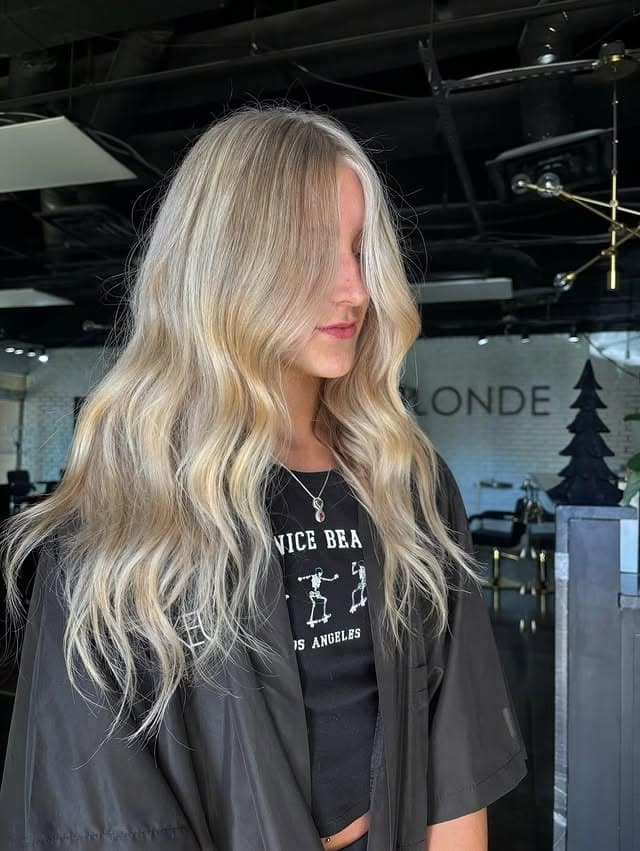 9. Long Lived-In Blonde Waves with Depth - Blonde Hair Color