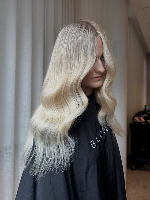 16. Pale Blonde Waves with Soft Texture - Blonde Hair Color