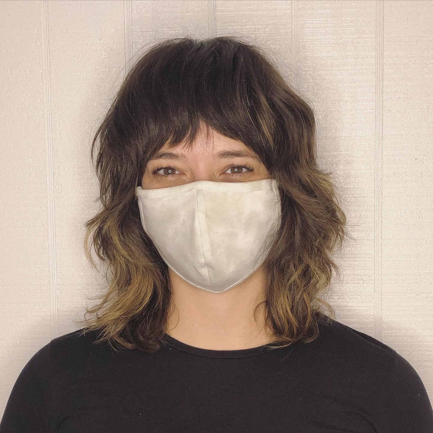 14. Mid-Length Shaggy Bob in Espresso Brown with Soft Highlights - Shaggy Bob Hairstyles