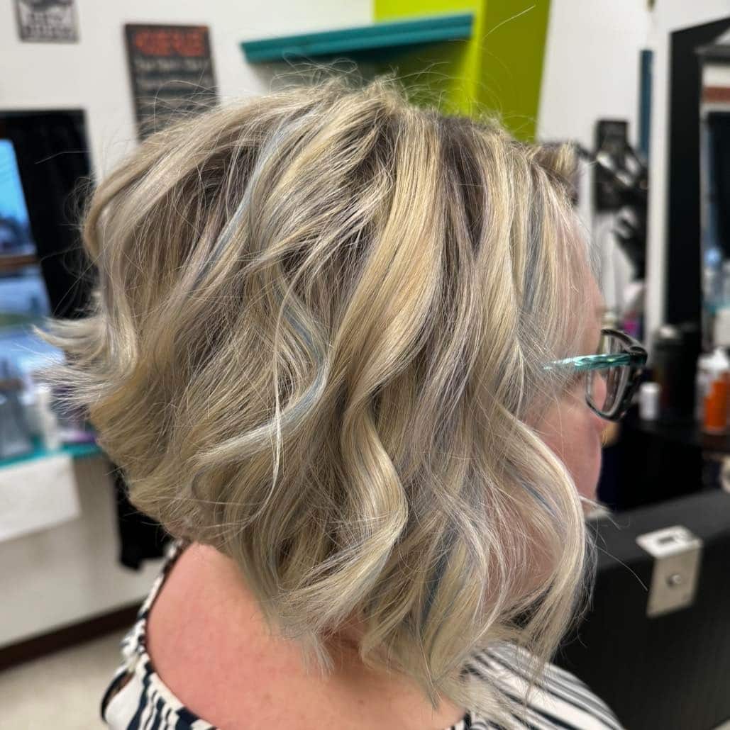 20. Tousled Stacked Bob in Light Ash Blonde - Stacked Bob Hair
