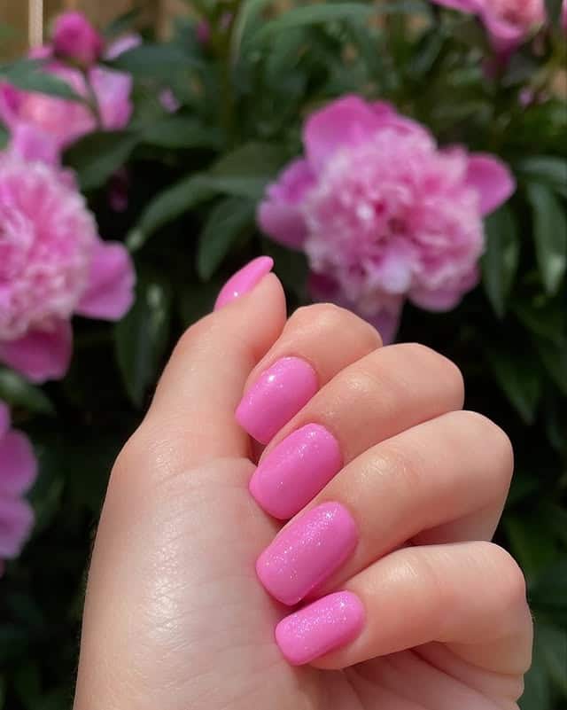3. Bubblegum Pink Jelly Shine - sparkly pink nail ideas