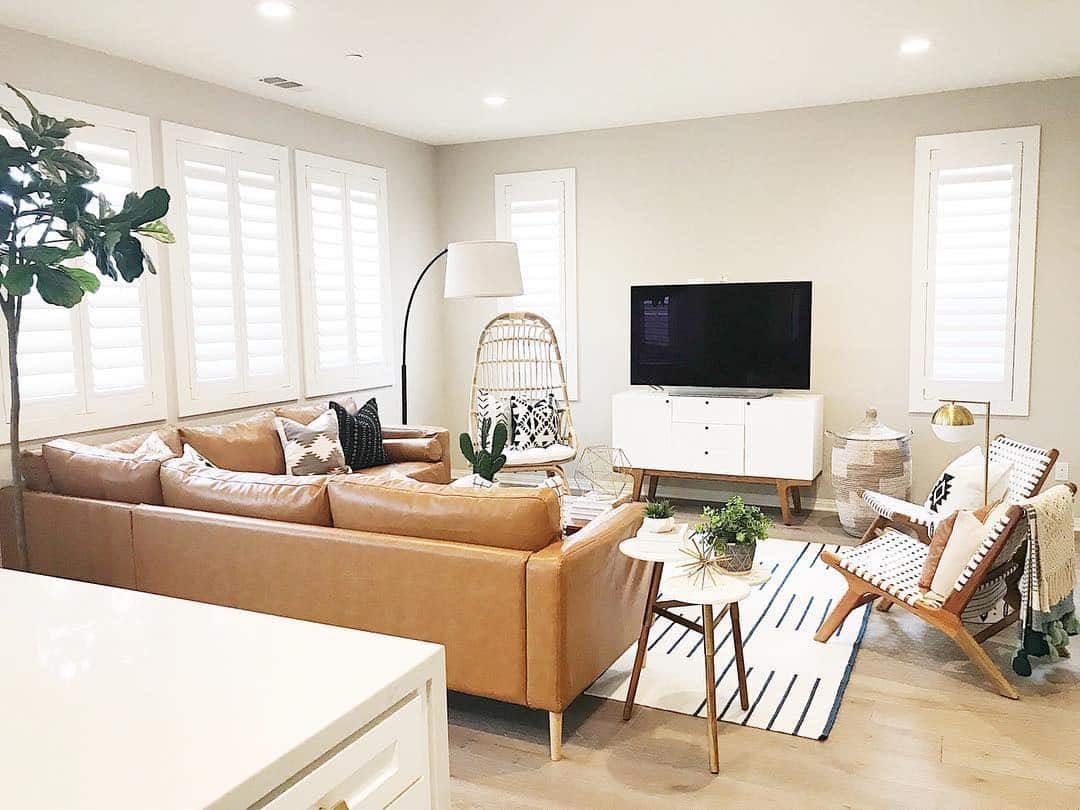 16. Pale Wood Flooring with Scandinavian Styling - living room floor ideas