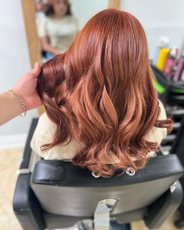 16. Warm Cinnamon Brown Flow - Cinnamon Hair Color