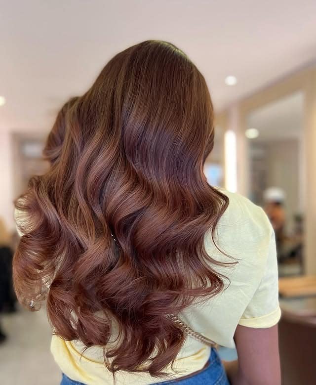 18. Cinnamon Mocha Face-Framing Layers - Cinnamon Hair Color