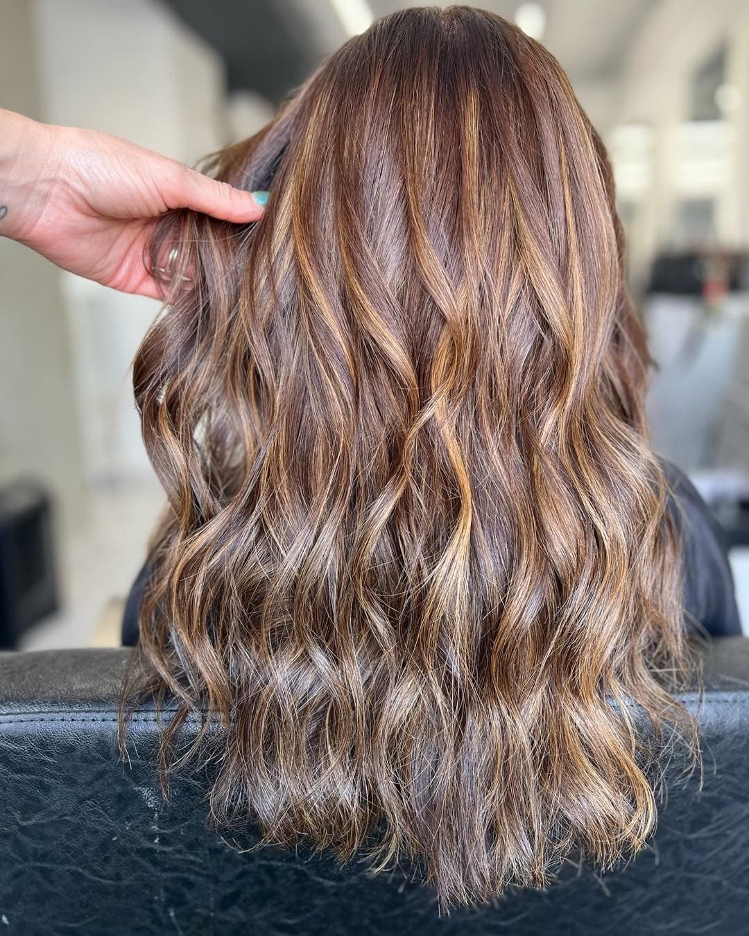 4. Warm Honey Brunette with Natural Flow - Honey Hair Color