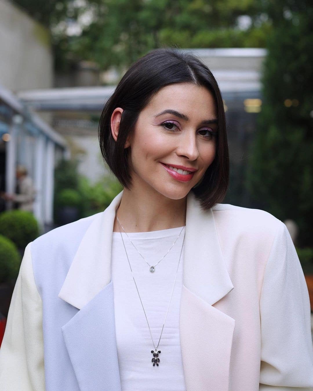 2. Sleek Natural Dark Bob - Short Bob Hair