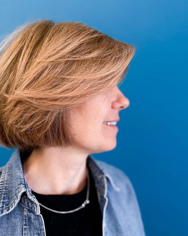 17. Auburn Angled Short Bob - Short Bob Hair