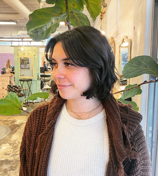 5. Layered Ash Brown Bob with Subtle Waves - Layered Bob Hairstyles