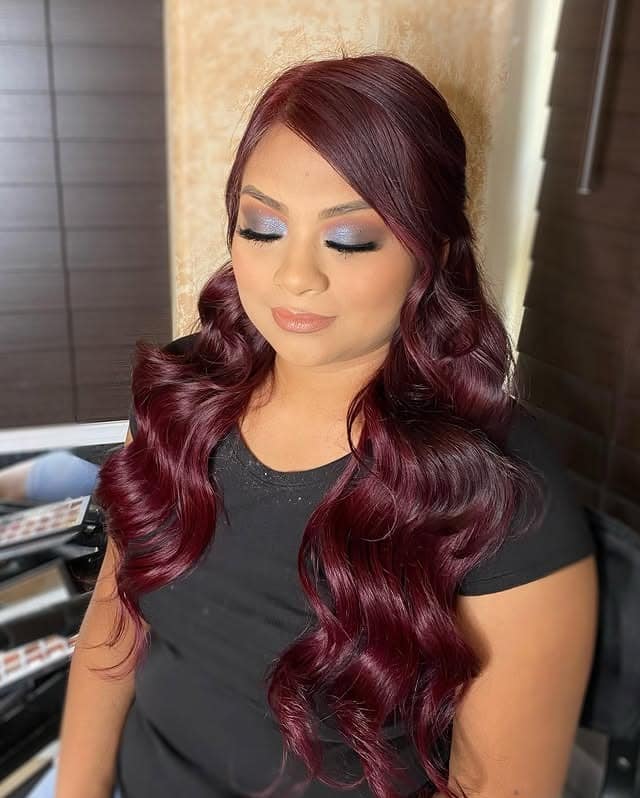 7. Layered Curtain Bangs with Cool Jet Black - Curtain Bangs Hairstyles