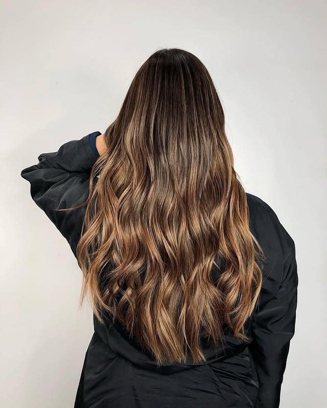 7. Honey Brown Dimension with Natural Highlights - Honey Brown Hair  Color