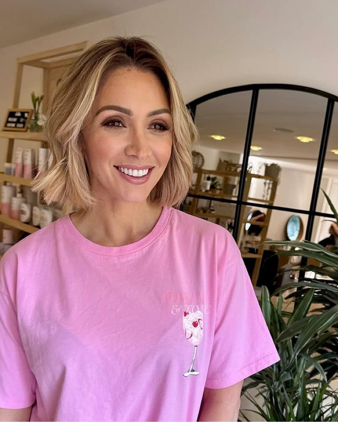 7. Beige Blonde Blunt Bob with Face-Framing Length - Blunt Bob Hairstyles