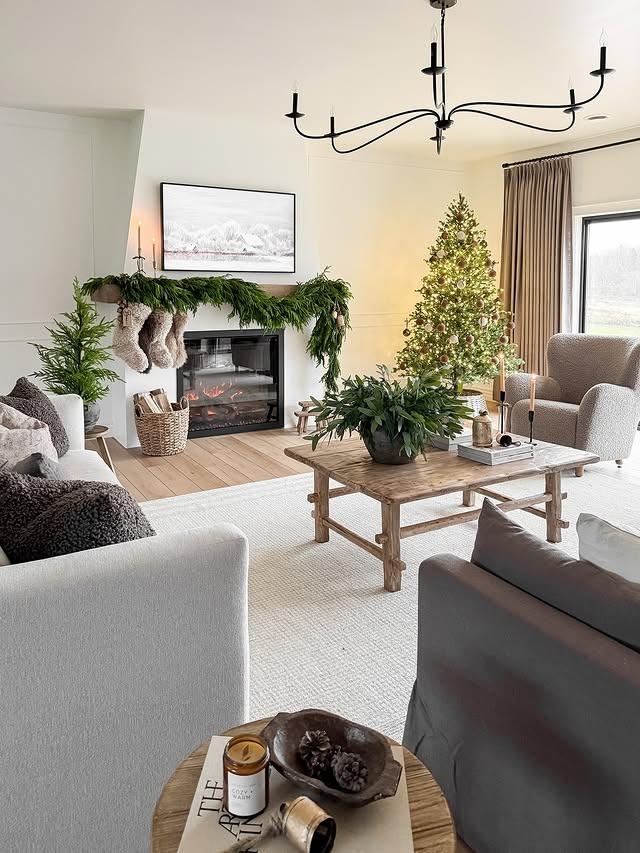 5. Natural Neutrals with Seasonal Warmth - warm and cozy living room ideas