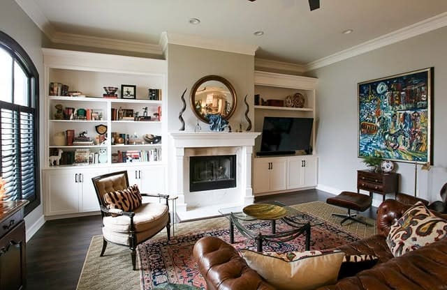 9. Collected Style with Rich Neutrals - warm and cozy living room ideas