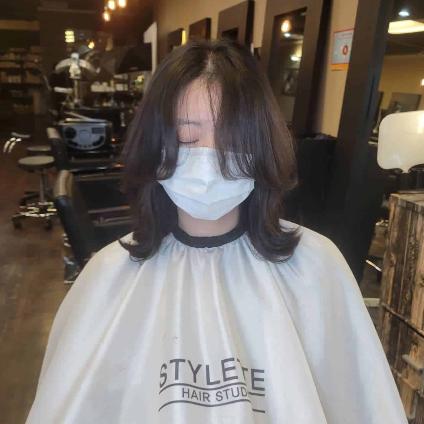 14. Curtain Bangs with Soft Espresso Brown - Medium-Length Hairstyles