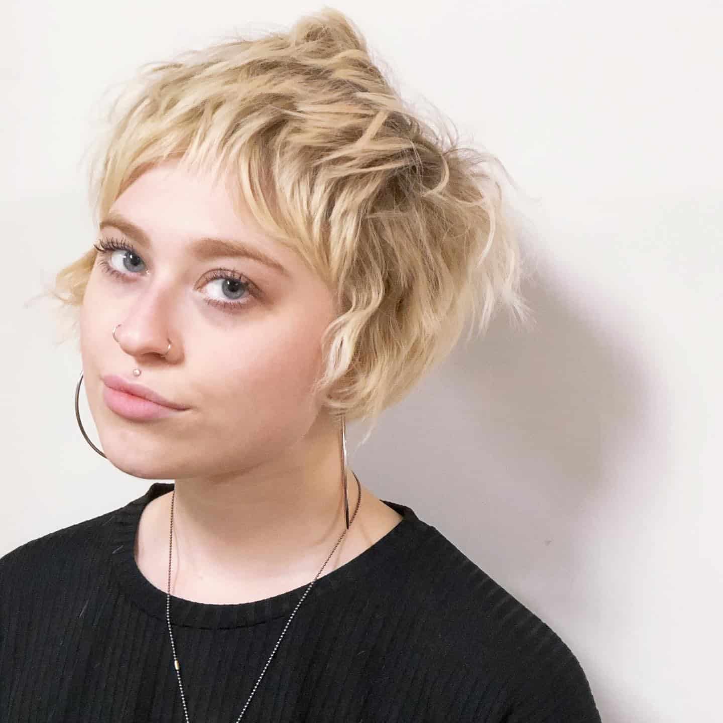 16. Tousled Light Blonde Pixie Bob - Pixie Bob Haircuts