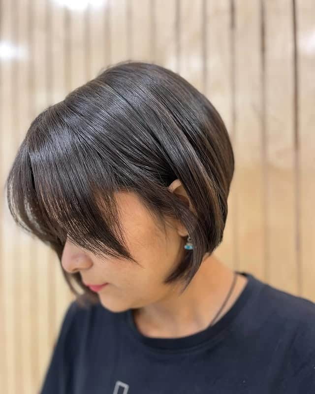 18. Charcoal Brown Sleek Pixie Bob - Pixie Bob Haircuts