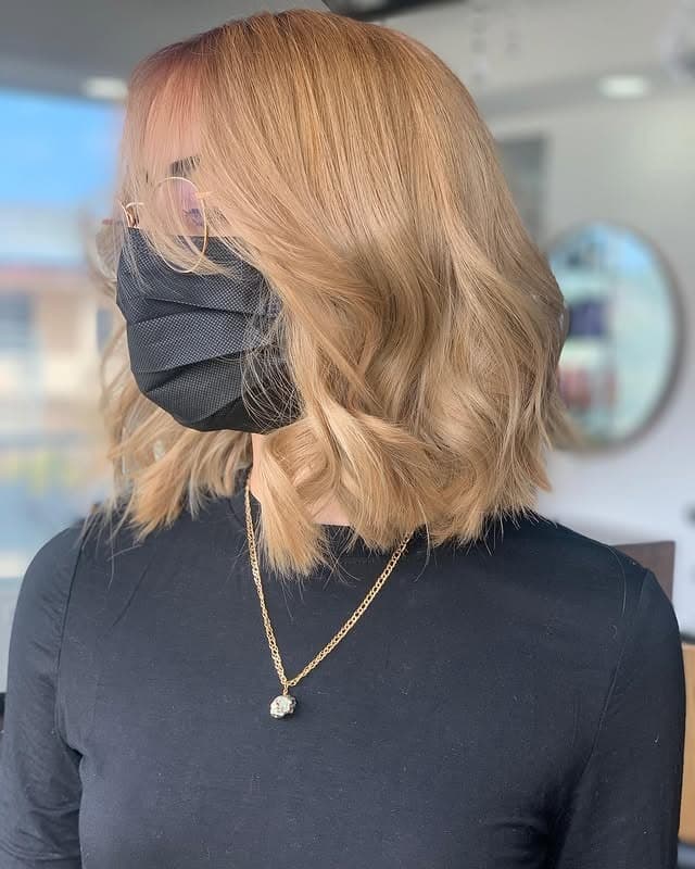 5. Dimensional Golden Blonde Bob - Golden Blonde Hair Color