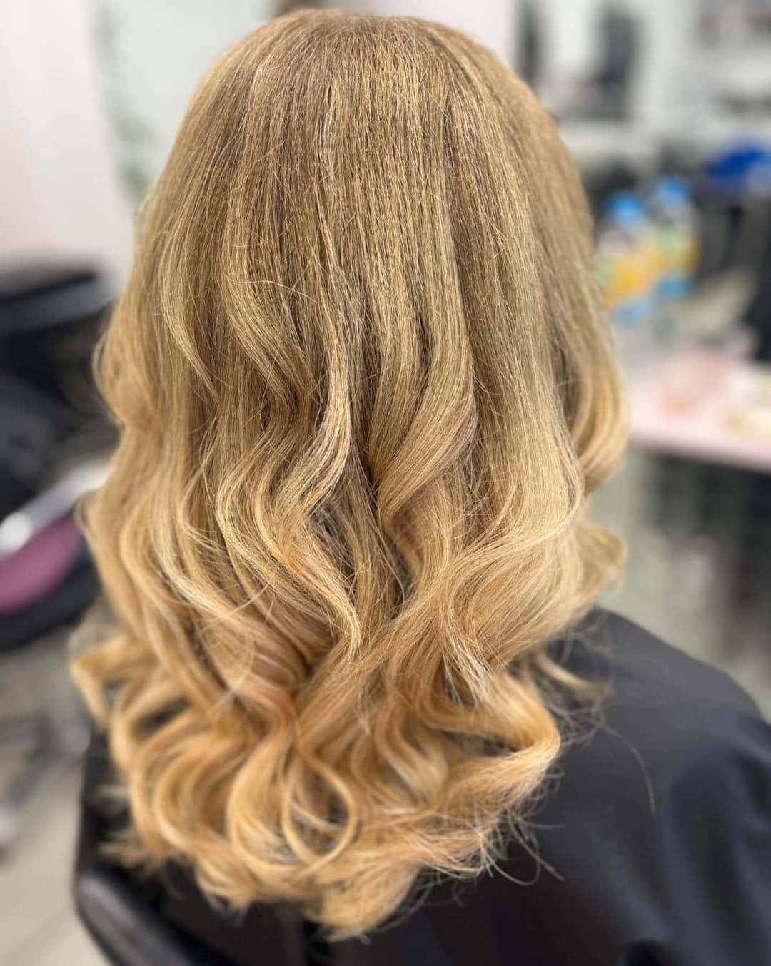 9. Natural Golden Blonde with Loose Texture - Golden Blonde Hair Color