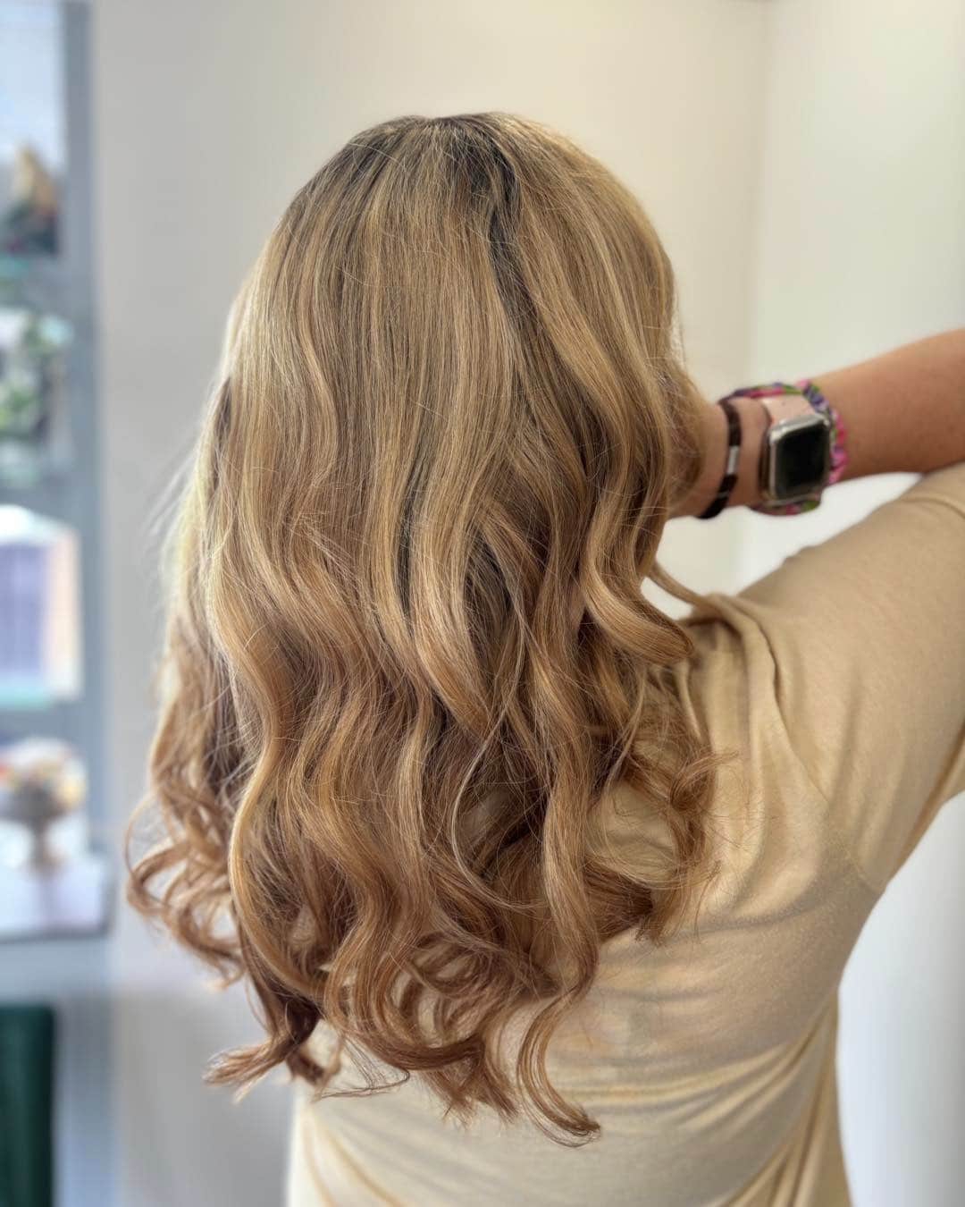 10. Warm Golden Blonde with Layered Volume - Golden Blonde Hair Color