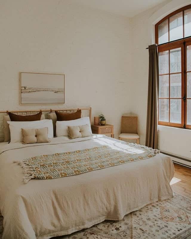 3. Warm Beige and Natural Wood Scandinavian Retreat - scandinavian bedroom ideas