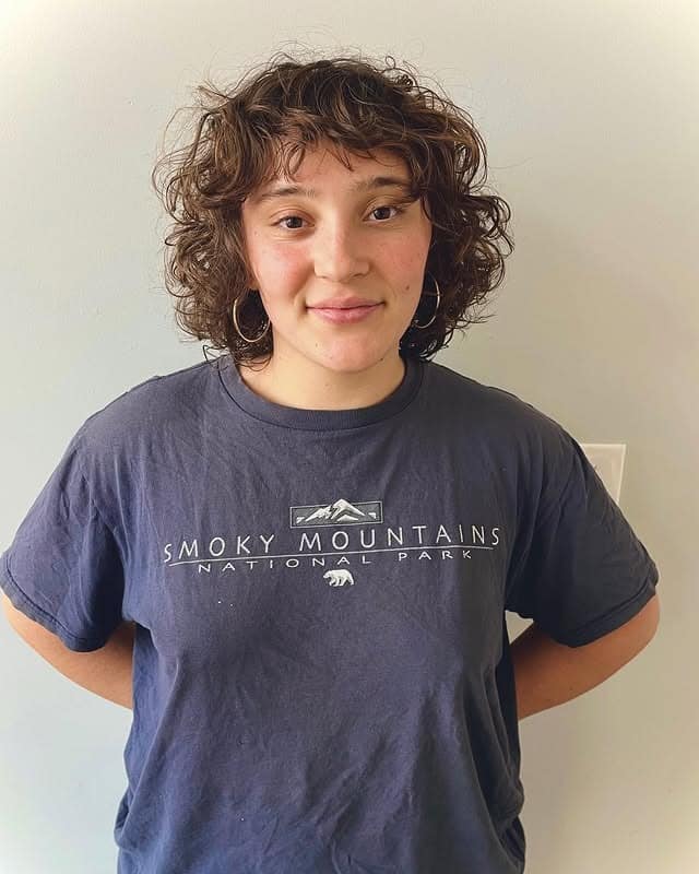 5. Shaggy Curly Bob in Medium Chocolate Brown - Short Curly Hairstyles