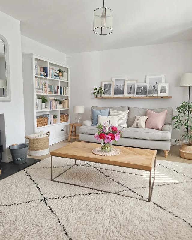 2. Classic White with Pastel Accents - white living room ideas