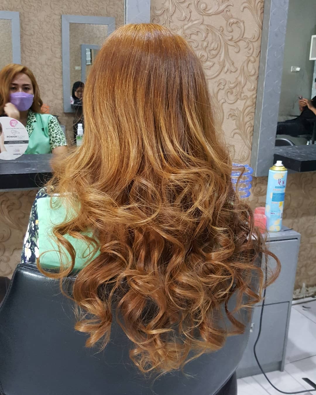 19. Bright Golden Brown Spiral Curls - Golden Brown Hair Color