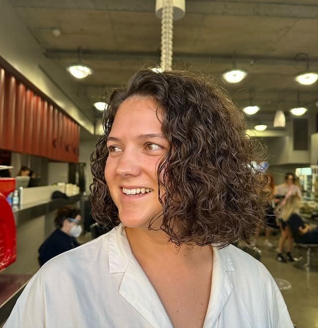 1. Soft Brunette Curly Bob with Natural Volume - Curly Bob Hairstyles