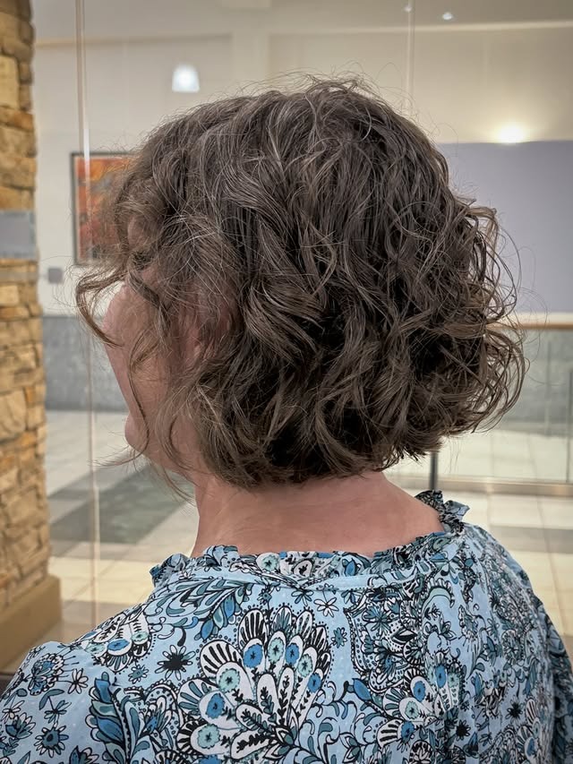 5. Classic Espresso Curly Bob with Tapered Back - Curly Bob Hairstyles