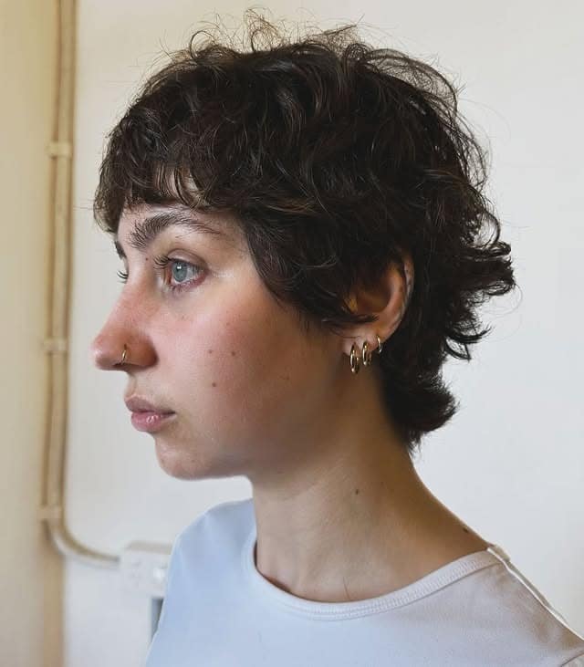 7. Dark Textured Pixie with Soft Shag Layers - Shaggy Pixie Haircut