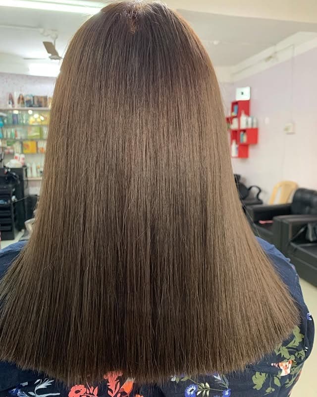 14. Classic Straight Cut with Soft Ash Brown Blend - Light Ash Brown Hair Color