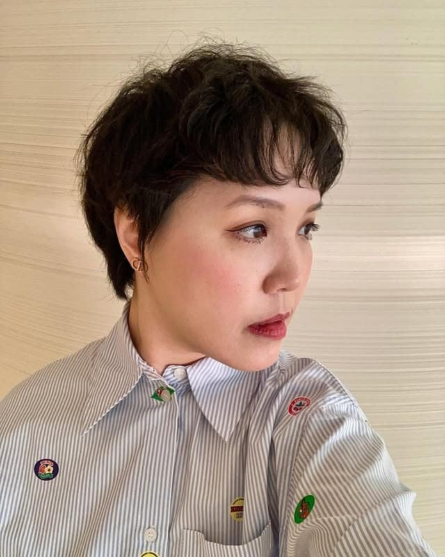 9. Espresso Textured Pixie with Baby Bangs - Pixie Haircuts